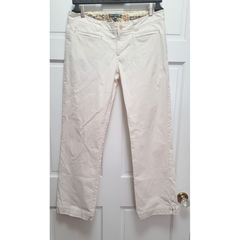 Horny Toad Women's Diana Organic Cotton Stretch Chino Pants - Stone - Size 12